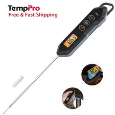 TempPro TP15HW Digital Instant Read Meat Thermometer Waterproof BBQ Grill Cook
