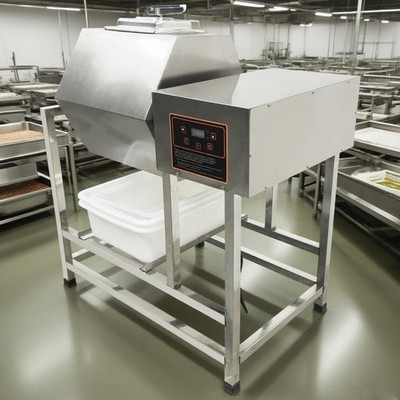 110V Fully Automatic Meat Tumbler Marinator Hexagonal Capacity 104 lbs