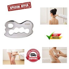 Stainless Steel Gua Sha Massage Tool - Effective Soft Tissue Relief - 6.5" x 4"