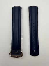 Original Omega 20mm For Seamaster Diver 300 42mm Watch BLUE Rubber Band Strap