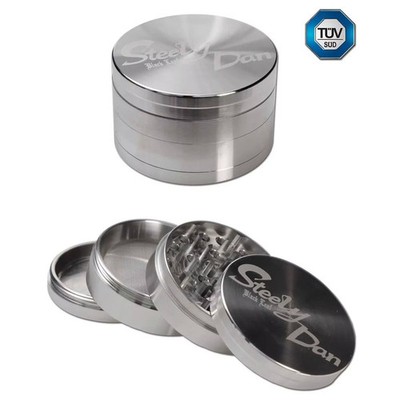 Steely Dan - 4Tlg. Edelstahl-Kräutermühle / Grinder / Crusher - TÜV Zertifiziert
