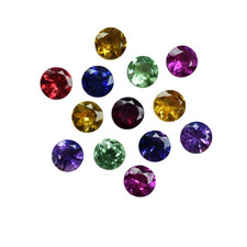 16 Pcs Natural Mix Color Sapphire 4x4 MM Round Lot CERTIFIED Loose Gemstone