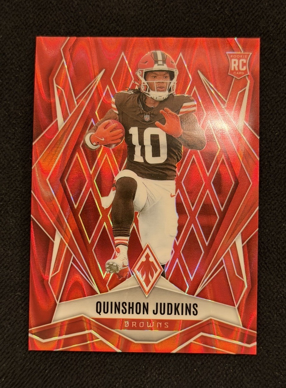 2025 Panini Phoenix - Rookies Quinshon Judkins #191 Red Seismic /99 (RC)