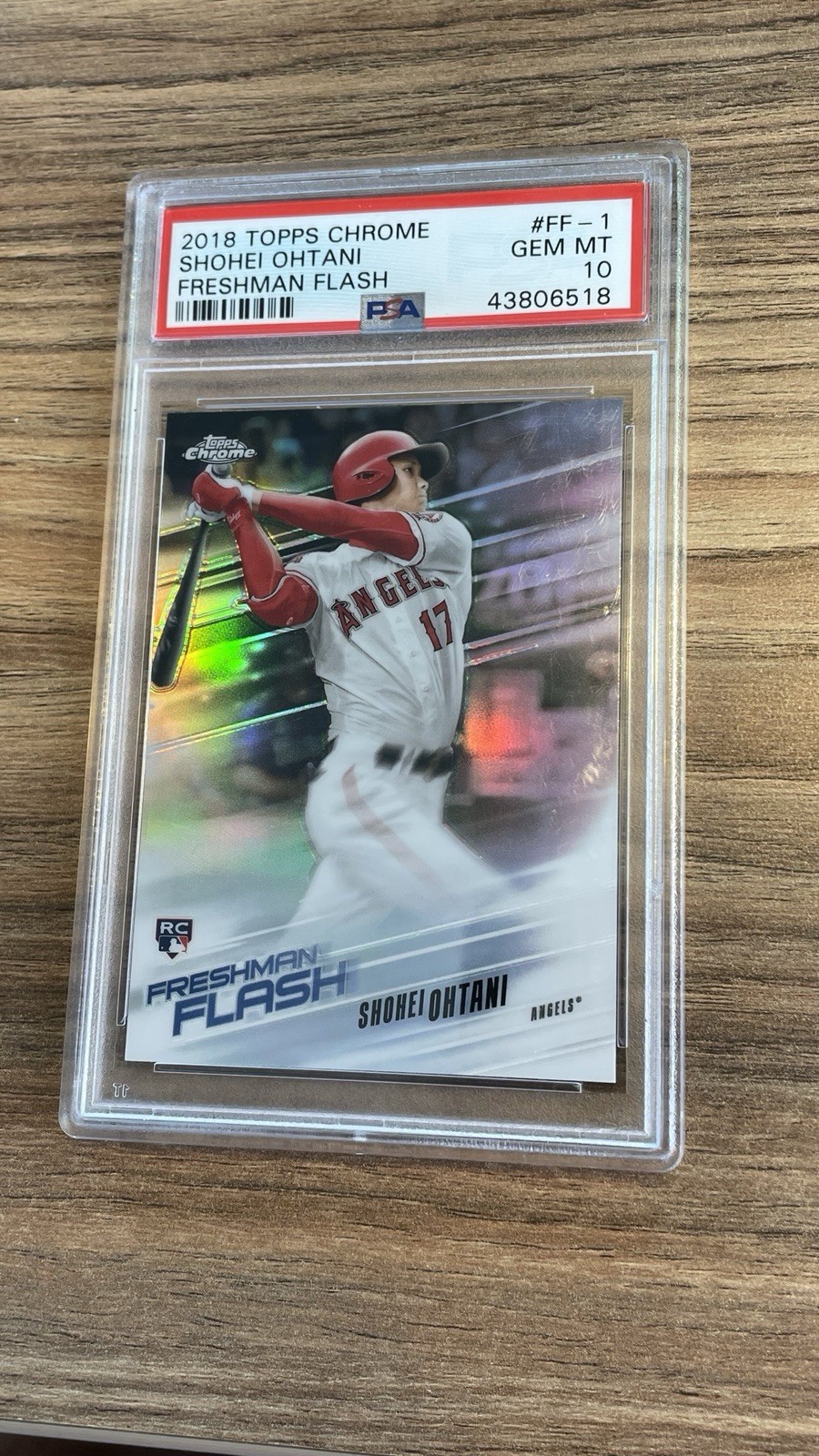 2018 Topps Chrome Shohei Ohtani Freshman Flash #FF1 Rookie Card PSA 10 GEM MINT