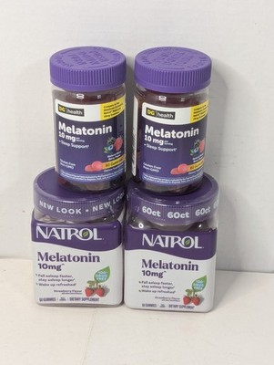 Lot Of 4 Bottles 10 MG Melatonin Sleep Support - Dietary Supplement - NEW
