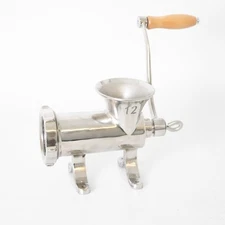 Lehman's Clamp-Down Meat Grinder #12, Manual Stainless Steel Meat Grinder