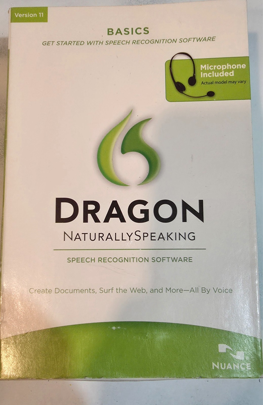 Nuance Dragon NaturallySpeaking Speech Recognition Software Version 11 Basics
