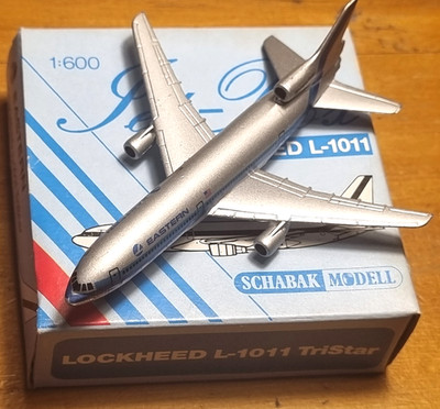EASTERN  Airlines  L-1011 Tristar. Schabak #909/23  Scale 1:600. Vintage Model.