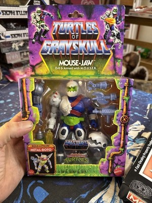 MOTU TMNT Turtles Of Grayskull Mouse-Jaw With Mouser Baf Metal-Boto Target NEW