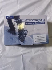 New! Sportneer Ice & Snow Climbing Crampons 19 Spikes for Superior Grip 
