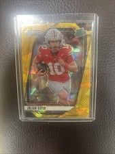 2025 Panini Prizm Draft Picks - Julian Sayin #161 Gold Ice Prizm (RC)