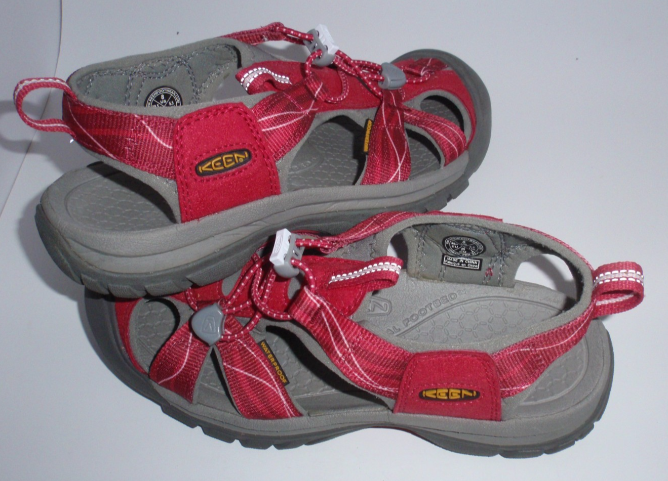 Keen Venice H2 sandalo impermeabile punta chiusa scarpe trekking rosso fucsia donna taglia 8