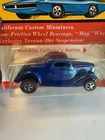 HOT WHEELS RED LINE 1968 '36 FORD COUPE - BLUE SPECTRAFLAME - ORIGINAL CARD