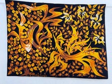 vintage needlepoint tapestry wall hanging cro...