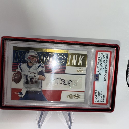 2018 Panini Absolute - Iconic Ink Tom Brady #II-TB Auto Pop 1