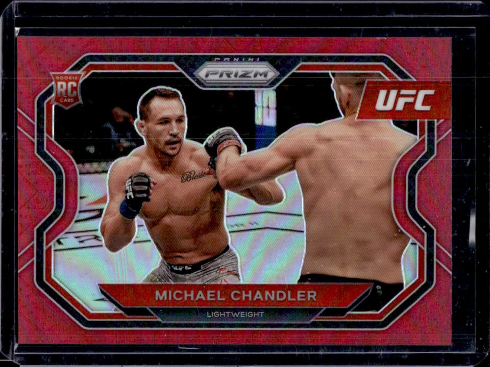 2021 Panini Prizm UFC Michael Chandler RC Red Prizm Rookie #009/275