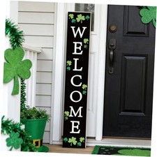 St Patricks Day Porch Decor St Patricks Day Porch Sign Shamrocks Outdoor