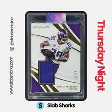 2021 PANINI IMMACULATE #RM-AP ADRIAN PETERSON REMARKABLE MEMORABILIA JERSEY /25