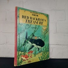 Red Rackham's Treasure: Methuen 1959 UK 1st Edition HB Tintin book by Herge