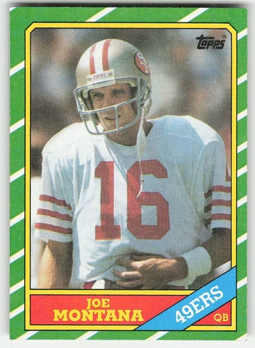 1986 Topps #156 Joe Montana FOOTBALL San Francisco 49ers