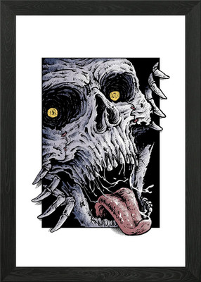 Terror gerahmtes Wandbild Poster Leinwanddruck Bild