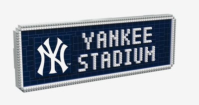 New York Yankees BRXLZ Yankee Stadium Street Sign Building Block