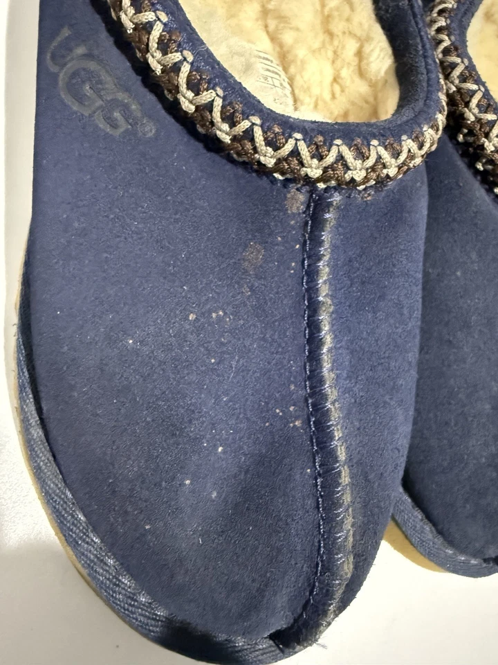 Туфли-тапочки UGG Tasman детские размер 2 синие без шнуровки бывшие в употреблении M - Изображение 3 из 4