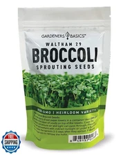 Gardeners Basics, Broccoli Seeds for Sprouting Kit and Microgreens Non-GMO, H