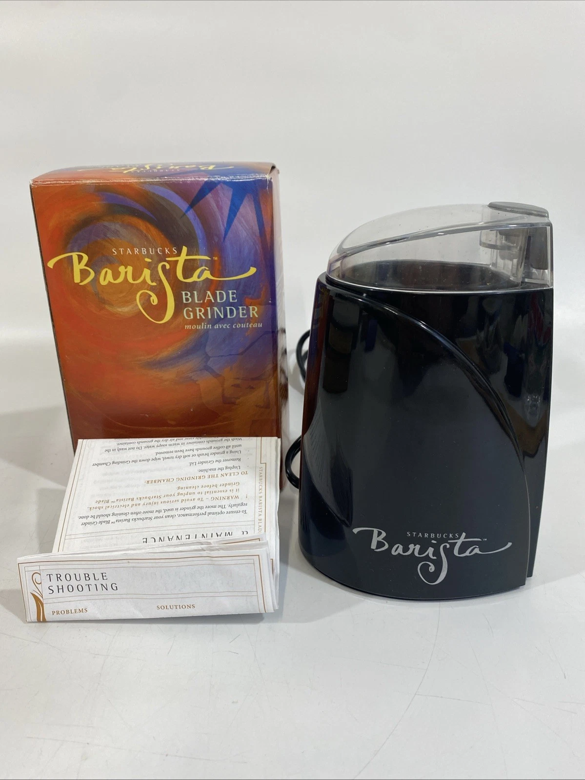 Starbucks Barista Model: EL 20 Stainless Steel Coffee Bean Spice Grinder