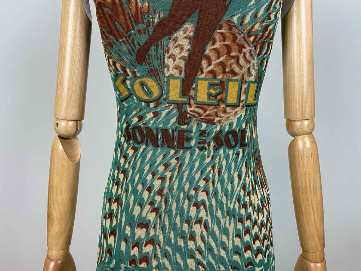 レア品JeanPaul Gaultier Soleil 紙幣ストールワンピース レア品
