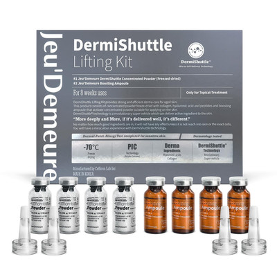 Dermishuttle Face Lifting Kit   Deep-Absorbing Needle-Free Serum with Collagen,