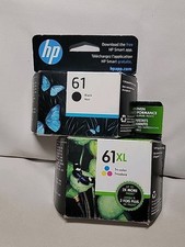 HP 61 Black (2026) & HP 61 XL Tri-Color Ink (2021) DeskJet OfficeJet PRINTER INK