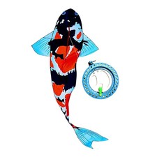 Koi Kite Big Kite Realistic 3D Beach Toy Hanging for Kids and Adults for Park