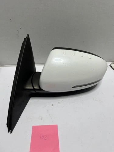 USED 2012-2013 KIA OPTIMA FRONT LEFT DRIVER SIDE MIRROR WHITE 87610-4C010 OEM