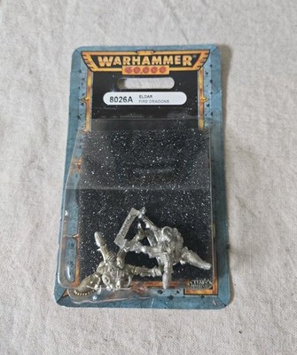 Warhammer 40,000 8026A Eldar Fire Dragons Citadel Miniatures Made in USA 1997