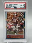 PSA 8 • 2017 Panini Donruss • Highlights Tom Brady #14 /100 Patriots GOAT MVP SP