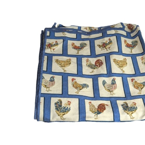Lot of 4 French Country 17” Cloth/Cotton Napkins Rooster/Chicken Farmhouse - Afbeelding 1 van 5