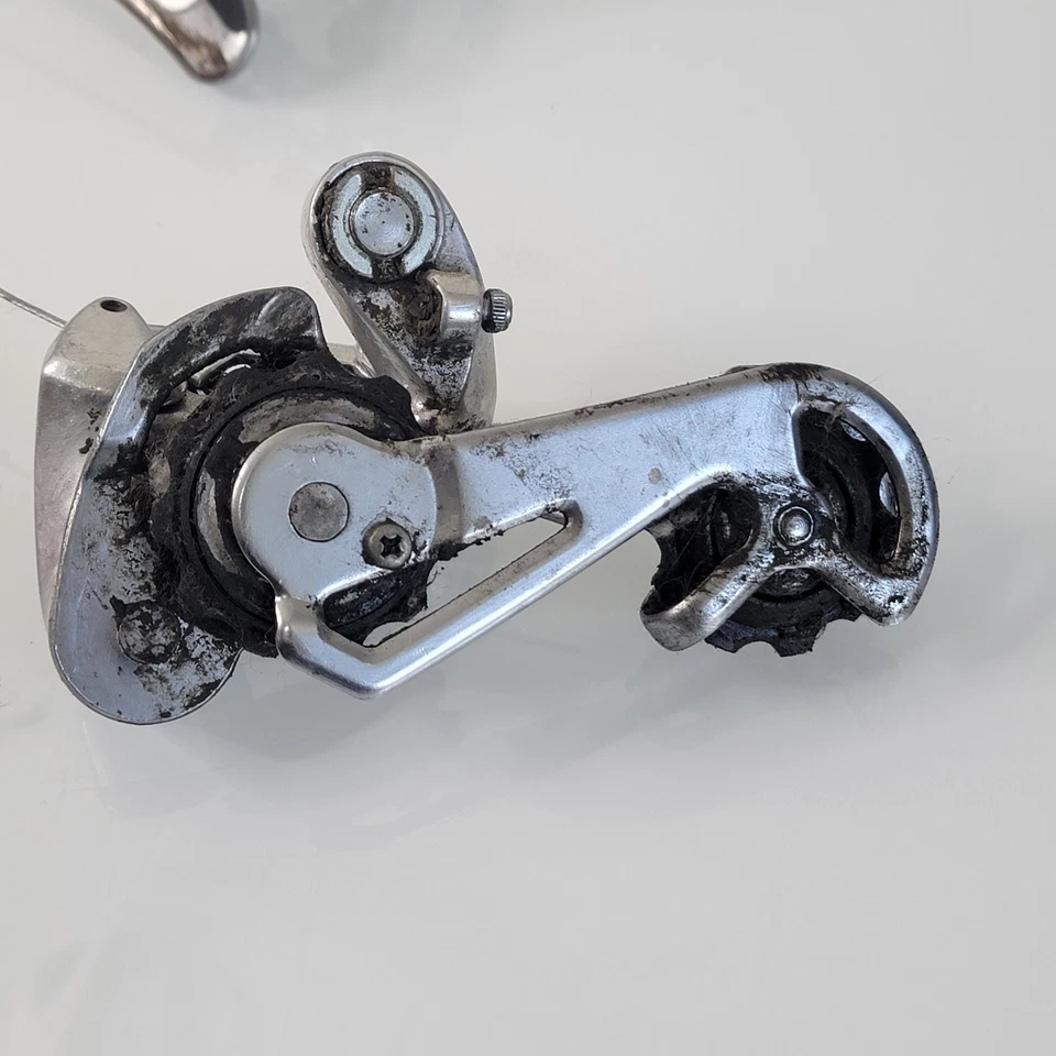 Juego de desviadores delantero/trasero Suntour Mounttech, MTB, años 80, 28,6, 3 x 6 velocidades, largo Foto 4 de 4