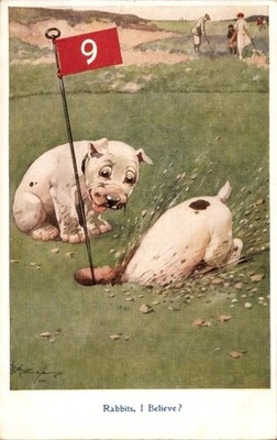 Künstler PC Dog Bonzo, Rabbits, I believe, Golf - 4782912