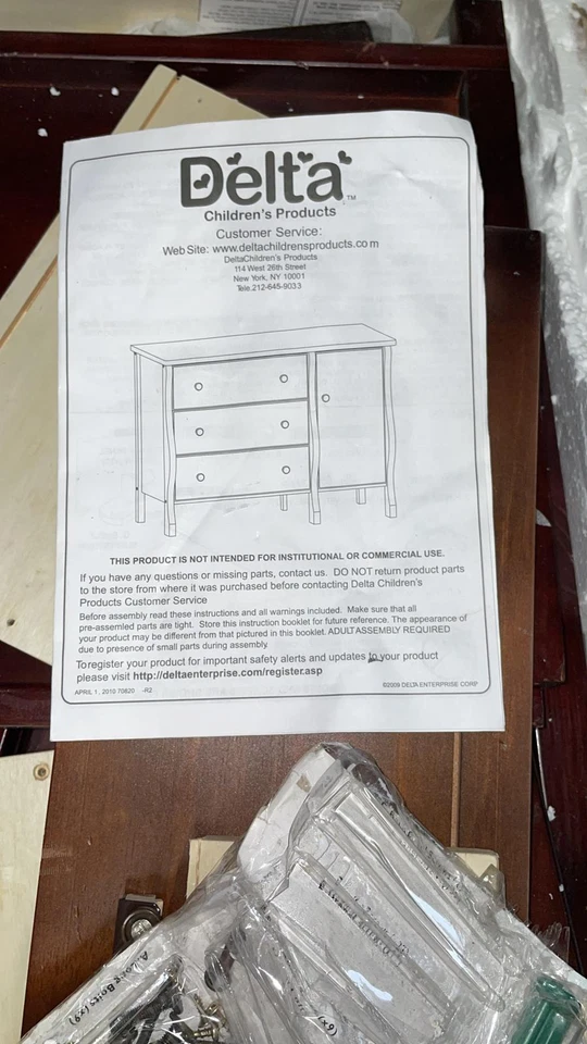 Tocador combinado Delta Canton 3 cajones tapa plana, espresso (70820-205) Foto 4 de 4