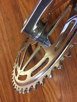 Manivelle Vélo Hanabishi – 52 Dents – 9/16 – Chaîne 1/8 – Piste – Vintage Japon