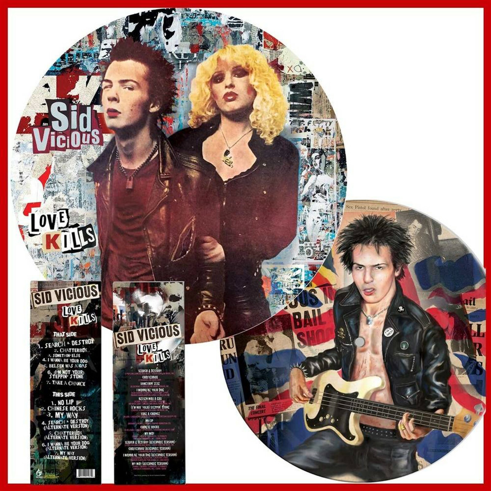 SID VICIOUS LP Love Kills PICTURE DISC Limited Edn 2021 Official Sex Pistols NEW