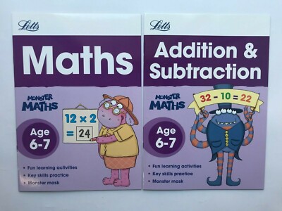 Home Learning Maths Addition Subtraction Bundle 2 Numeracy Workbook Ages 6-7 KS1