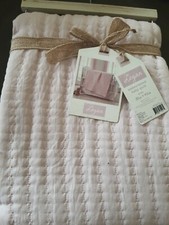 NWT Quilted Pink Baby Blanket Crib Nursery SL Home Fashions 30" 40" NEW LOGAN