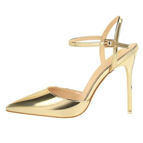 Women Pointed Toe High Heels Slingback Sexy Pumps Sandals Stilettos Party Shoes - Picture 12 of 31