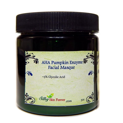 AHA Pumpkin Enzyme Mask Masque 5% Glycolic Acid Peel Exfoliate Anti-Aging +Brush