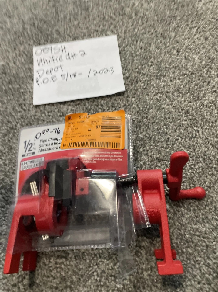 Bessey BPC-H12 1/2-Inch H Style Pipe Clamps. - image 4 of 4