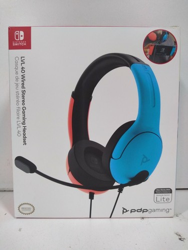 PDP LVL40 Blue/Red Over the Ear Wired 
