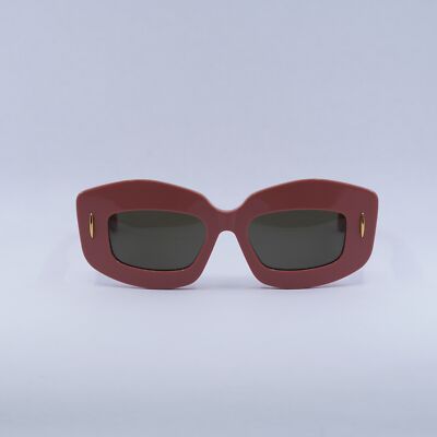 New LOEWE LW40114F 72E Dusty Pink/Smoke 50-18-140 Sunglasses  display picture 1
