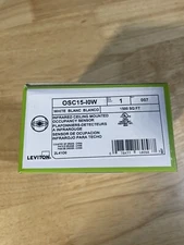 Leviton Occupancy Sensor White 1500 Sq Ft OSC15-10W E65